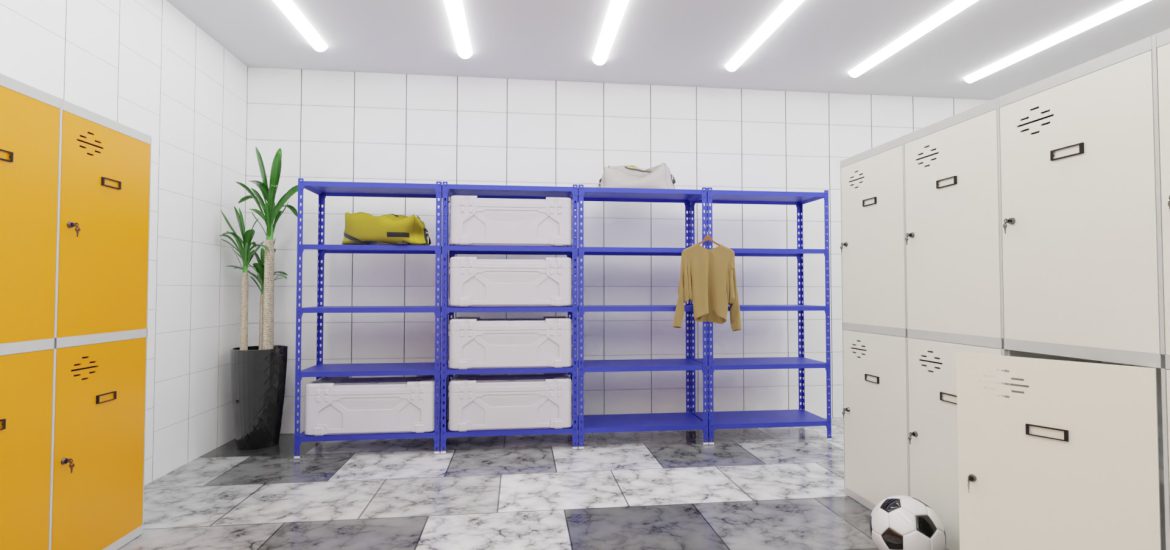estanterías metálicas para gimnasios