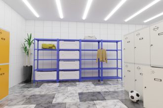 estanterías metálicas para gimnasios